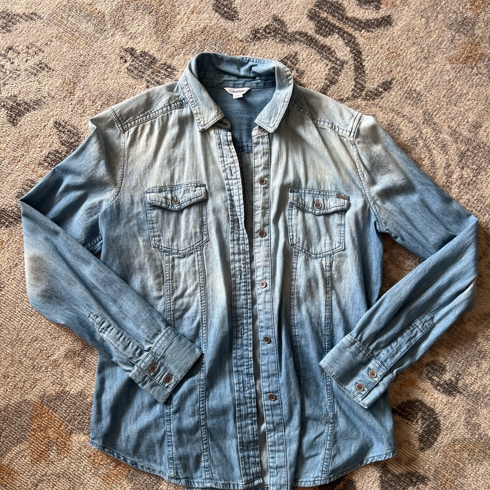 Calvin Klein Denim Shirt - Blue